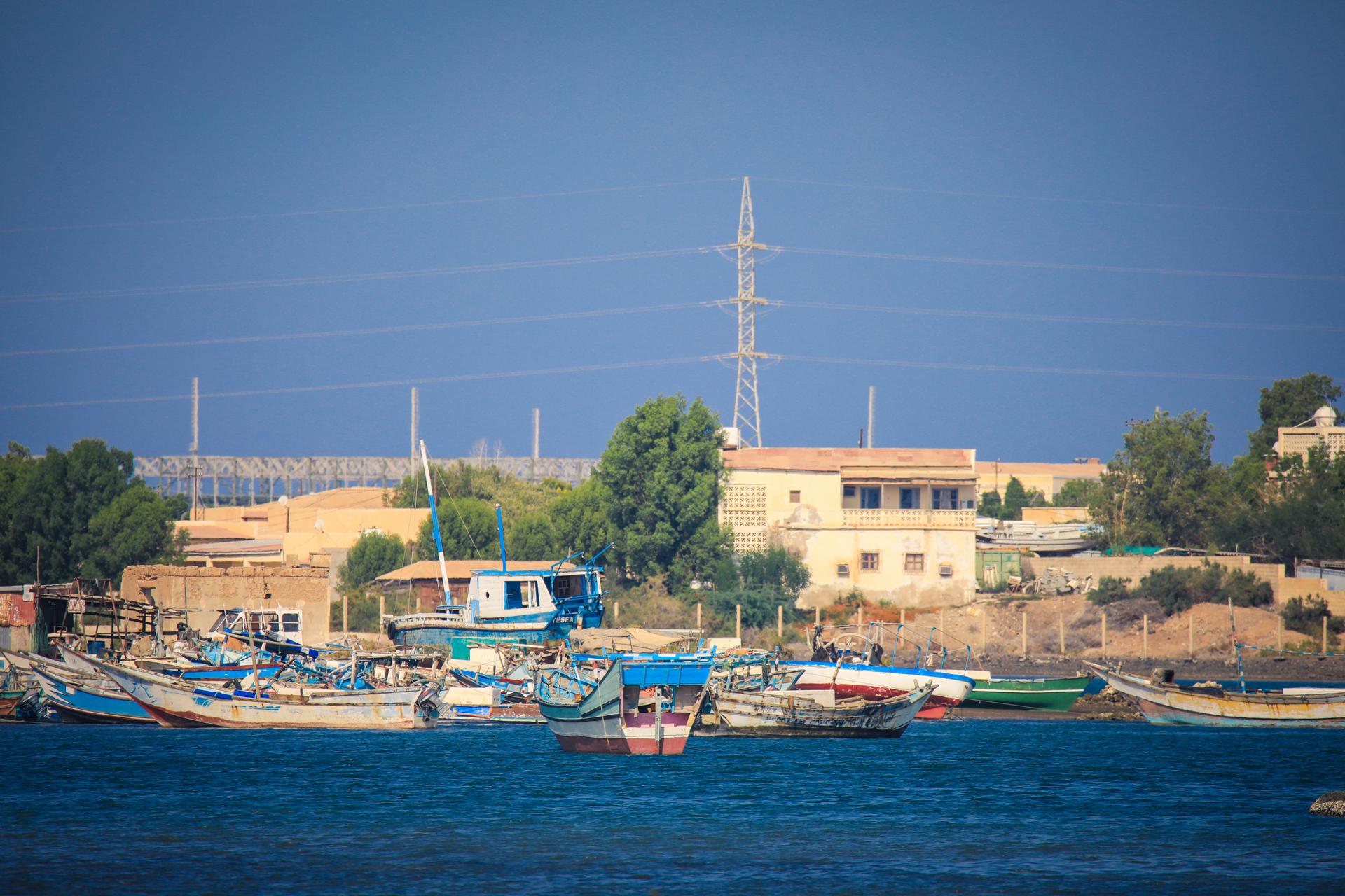Nice View to the Blue Water Port in the Massawa