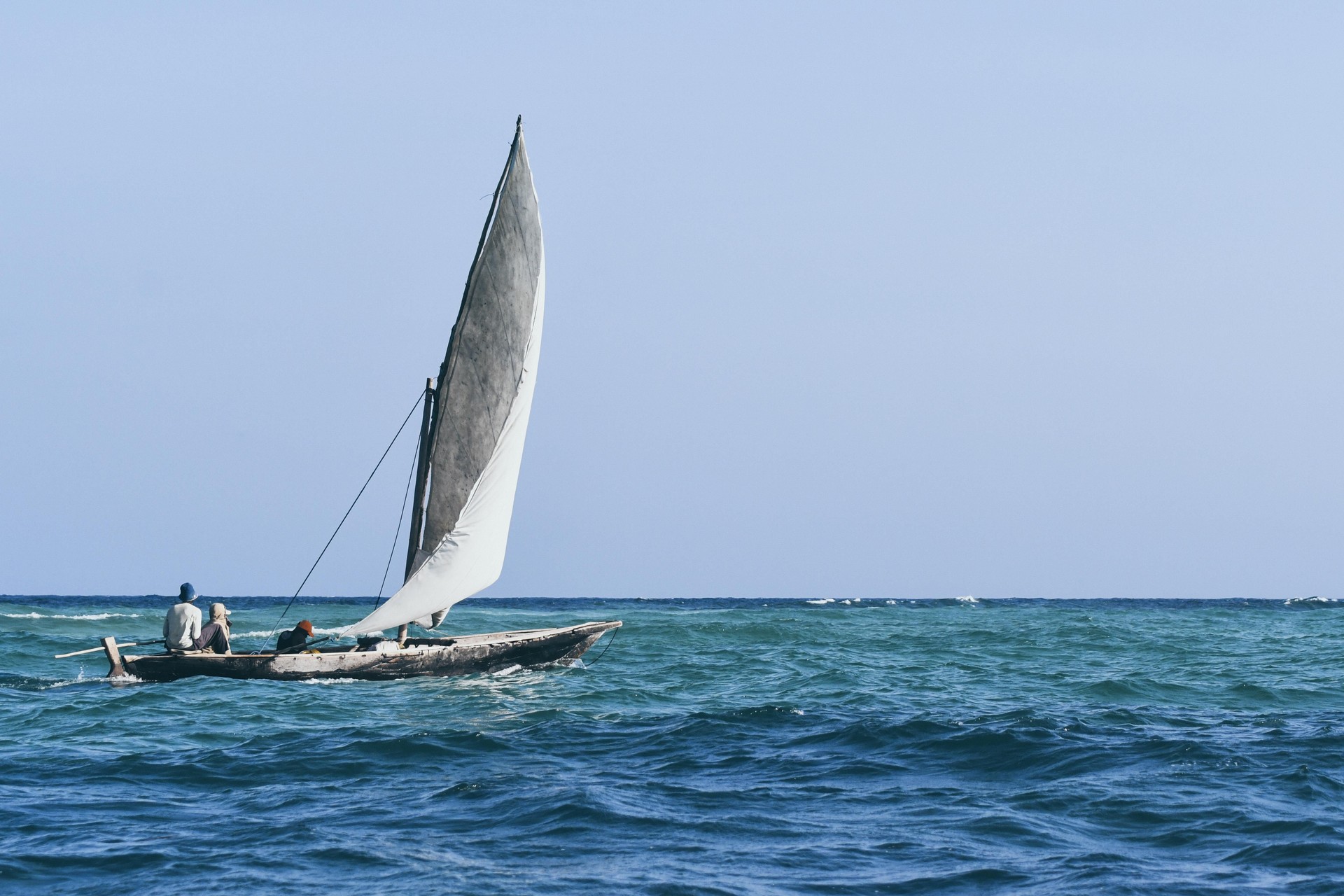 Sailing in the est african coast